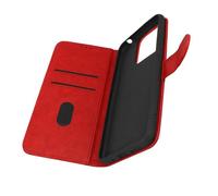 Housse Xiaomi Redmi 10C - AVIZAR - Chesterfield - Support vidéo - Rouge - Mat - Rabat