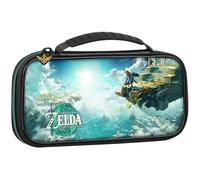 Pochette de transport Deluxe Officielle Nacon The Legend of Zelda: Tears of the Kingdom pour Nintendo Switch/Nintendo Switch Lite/Nintendo Switch Modèle OLED + Boîtier pour carte Micro SD Gris, Vert,