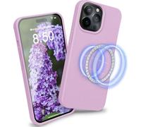 Housseavec MagSafe pour iPhone 14 Pro Max, Durable Eco CaseCover Lila