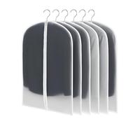 Housses à Vêtements Légères CNMTCCO Lot de 6 Transparentes 60x160 cm Anti-poussière Imperméables Résistantes à l’humidité et à la moisissure pour Robes, Vestes, Chemises - Rangement & Protection