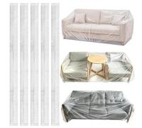 Housses Anti-Poussière Pour Meubles - 5 Pièces Protecteur De Tissu De Meubles Transparent | Housse De Canapé Élastique, Espace De Rangement Avec Un Design Inodore Qui Verbet La Chaise De Table De