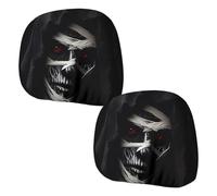 Housses Appui-Tête Auto - Pack 2 Pièces Housses Protectrices Décoratives Créatives Amusantes - Protecteur D'Appuie-Tête Pour Auto,Décoration Intérieure de Siège , Ornements, Décorations, Fêtes Noë