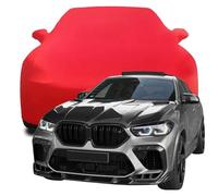 Housses Auto pour BMW X6 M Competition Larte Design 2023 2024 2025, Bâche Intérieure Coton Extensible Respirante, Anti-Poussière et Anti-UV Accessoires,Red
