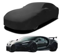 Housses Auto pour Bugatti CHIRON Pur Sport ‘C’ Shaped Drift 2025 2026, Coton Extensible Respirant Auto Covers Anti-Poussière et Anti UV Housse de Protection,Black