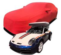 Housses Auto pour Porsche 911 Dakar, Coton Extensible Respirant Auto Covers Anti-Poussière et Anti UV Housse de Protection,Red