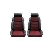 Housses avant sur mesure Quartet avec contours cuir anthracite pour Peugeot 205 GTI