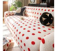 Housses canapé lavables anti-griffures pour canapés 1, 2, 3, 4 ou 5 places - Housses de canapé ultra-extensibles tout-en-un motif floral texturé avec 1 taie d'oreille(Size:4 Seater(235-300cm),Color:F)