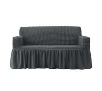 Housses Canapé Très Extensibles avec Jupe, Housses Canapé Super Douces 1/2/3/4 Places Housse Canapé Tout Compris Housse Canapé Extensible Lavable Housse Protection Me(Size:1 Seater(85-135cm),Color:K)