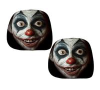 Housses d'Appui-Tête de Siège Auto Halloween 2 Pièces Décoration Clown