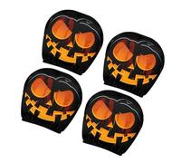 Housses d'appui-tête de voiture Evil Pumpkins en polyester doux et résistant, faciles à nettoyer, housses de protection générales pour siège avant