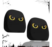Housses d'Appui-Tête pour Voiture,2 Pièces Protège-Appuie-Tête Yeux Géants | Accessoire Décoratif pour Voyage Camping Conduite Quotidienne Hommes Femmes
