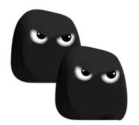 Housses d'appui-tête pour voiture | Big Eyes - Accessoires d'intérieur décoratifs doux pour conducteurs, Noël, Halloween, anniversaire, voyage, voyage, camping, quotidien