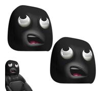 Housses D'appuie-Tête Pour Voiture, Housses D'appuie-Tête Halloween, Protections D'assise Avants Pour Voiture Avec Dessins Humoristiques, Houssess D'assise Universelles Big Eyes Pour Pour