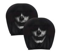 Housses d'Appuie-Tête Terrifiantes Lot de 2 protections élastiques lavables