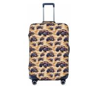 Housses de bagage de voyage à imprimé camion tout-terrain, housses de protection lavables pour bagages, 45,7 à 81,3 cm, haute élasticité, Noir , x-large