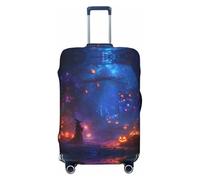 Housses de bagage de voyage colorées pour Halloween, motif sorcière, 45,7 à 81,3 cm, Noir/blanc, Small