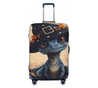 Housses de bagage de voyage en forme de chapeau de sorcière pour Halloween, motif lézard, 45,7 à 81,3 cm, Noir/blanc, Large