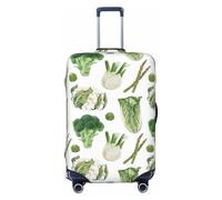 Housses de bagage de voyage - Housse de protection pour bougie avec brocoli imprimé asperges pour bagages de 45 à 32 cm, Noir, CH