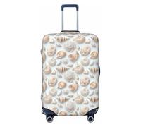 Housses de bagage de voyage imprimées de coquillages d'été, housses de protection lavables pour bagages, 45,7 à 81,3 cm, haute élasticité, noir, Medium