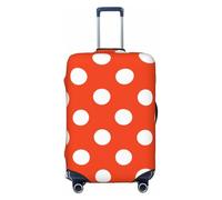Housses de bagages de voyage à pois orange et blancs, protection élastique pour bagages de 45 à 81 cm, Noir, Mediano