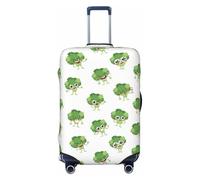 Housses de bagages de voyage créatives avec motif brocoli, housses élastiques pour valises de 45,7 à 81,3 cm, noir, XL