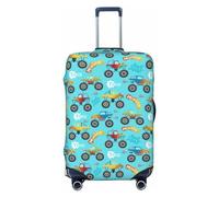 Housses de bagages de voyage - Housse de protection élastique pour voilier de camion monstre de dessin animé pour bagages de 45,7 à 32 cm, Noir, G