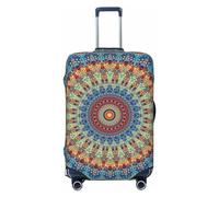 Housses de bagages de voyage, housses élastiques rondes en mandala pour valise, protection de bagages de 45 à 81 cm, noir, S
