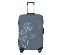 Housses de bagages de voyage Pissenlit blanc - Housses de protection élastiques pour valises de 45 à 32 cm, Noir, Mediano