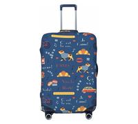 Housses de bagages de voyage pour chien Bulldog Français In Boet, housses de protection élastiques pour valises de 45 à 32 cm, Noir, CH