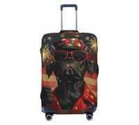 Housses de bagages de voyage pour chien patriotique Bengale - Housses de protection élastiques pour valises de 45 à 32 cm, Noir, CH