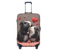 Housses de bagages de voyage pour couple Motif cochon d'Inde Cochon d'Inde - Housses de protection élastiques pour valises de 45,7 à 81,6 cm, Noir, CH