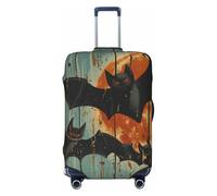 Housses de bagages de voyage pour Halloween Bats Full Moon - Housses de protection élastiques pour valises de 45 à 32 cm, Noir, G