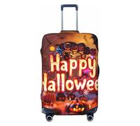 Housses de bagages de voyage pour Halloween Happy Craft - Protection de voile élastique pour bagages de 45,7 à 81,6 cm, Noir, G