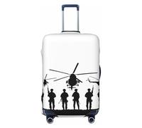 Housses de bagages de voyage pour soldats de l'armée avec fusil de sniper en service - Housses de protection élastiques pour valises de 45 à 32 cm, Noir, X-large