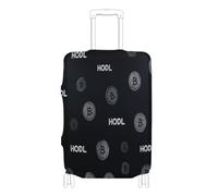 Housses de bagages élastiques lavables pour bagages de 45,7 à 81,3 cm, Panneau Bitcoin hodl noir, S 18-20 in