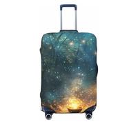 Housses de bagages élastiques pour bagages de voyage Motif citrouille sorcière Halloween 45,7 à 81,3 cm, noir, M