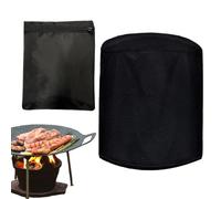 Housses de barbecue d'extérieur - 68 x 60 cm - Tissu Oxford durable, résistant à la lumière, design étanche - Protection ronde pour fumoir à gaz et charbon de bois - Housse de camping pour terrasse