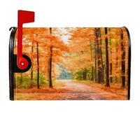 Housses de boîte aux lettres magnétiques avec feuilles d'automne, arbres naturels d'automne pour décoration extérieure de cour, 53,3 x 64,9 cm