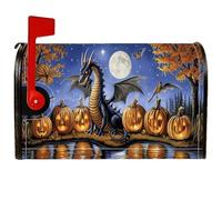 Housses de boîte aux lettres magnétiques fantaisie, gothique, citrouilles, lune, Halloween, pour décoration de jardin et terrasse, 45,7 x 53,3 cm