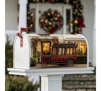 Housses de boîte aux lettres magnétiques pour décoration de voiture, décorations de Noël traditionnelles, fenêtres, boîte aux lettres décorative pour décoration de cour avant, 45,7 x 53,3 cm