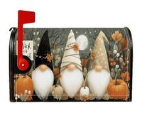 Housses de boîte aux lettres magnétiques pour Halloween, citrouilles rustiques, fleurs, Halloween, décoration de jardin, cour, 53,3 x 64,5 cm