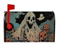 Housses de boîte aux lettres magnétiques pour Halloween, fantôme effrayant, citrouille, Halloween, décorations pour extérieur et jardin, 53,3 x 64,5 cm