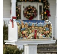 Housses de boîte aux lettres magnétiques pour maisons couvertes de neige, cadeaux festifs, décoration de porche, 53,3 x 64,9 cm