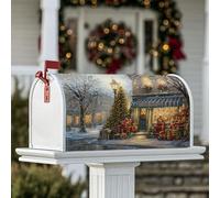 Housses de boîte aux lettres magnétiques pour sapin de Noël, cadeaux d'hiver, lampadaire, couverture de boîte aux lettres pour décoration de jardin, terrasse, 53,3 x 64,9 cm