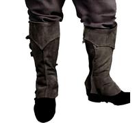 Housses de bottes de pirate en flanelle, accessoires de cosplay, accessoires de costume réglables en flanelle pour foires de la Renaissance, actes de scène, festival, fête cosplay