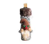 Housses de bouteille de vin en forme de nain de Noël | Couvre-bouteille de vin doux | Nains de Tomte suédois, décorations de bouteille de vin, sac de vin de Noël pour décoration de table d'hôtesse,