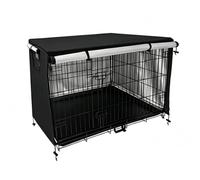 Housses De Cages Pou Chiens Étanche En Tissu De Toile, Bâche Cage Chien