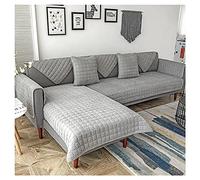 Housses de Canape/Couvre Canape d'angle 3/2 Places Gris Protège Canapé Griffure Chat Chien Couverture de Canape avec Accoudoirs Antidérapant Protecteur Canapé (Color : A, Size : 110x180cm1pc)