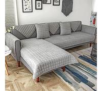 Housses de Canape/Couvre Canape d'angle 4/3/2/1 Places Places Gris Couverture De Canapé en Forme De L avec Accoudoirs Revetement de canape Antidérapant Protecteur ( Color : #11 , Size : 70x120cm )