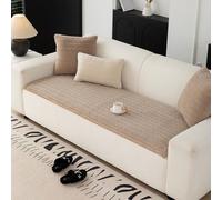 Housses de canapé Douces et lavables pour Chiens, antidérapantes et en Peluche, idéales pour protéger Vos canapés et fauteuils 1, 2, 3 ou 4 Places.(E,50 * 130cm)